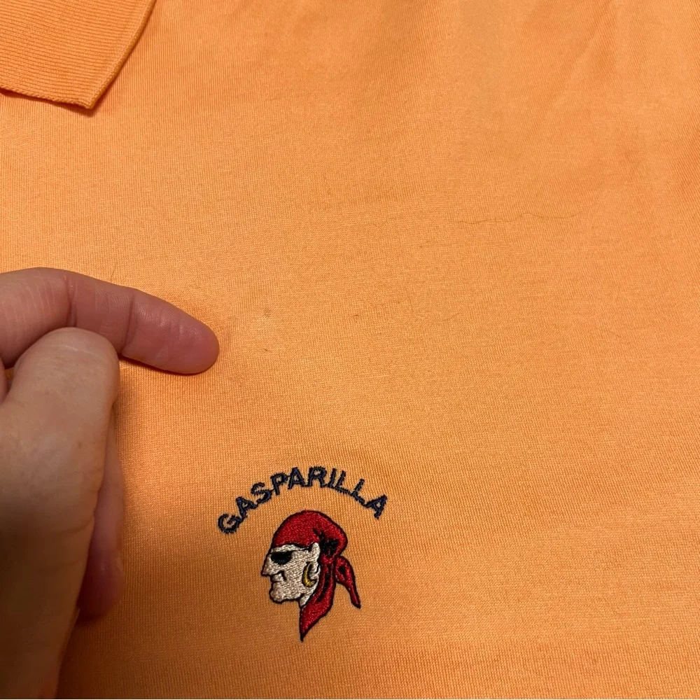 Polo Golf Polo shirt men’s xxl Gasparilla orange Ralph Lauren logo vtg - Picture 5 of 8